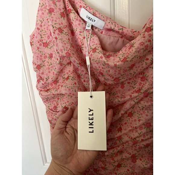 NWT Likely TASH DRESS Color: Roseshadow Mult, Pink, Floral/ One Shoulder Size 14 - Picture 16 of 16